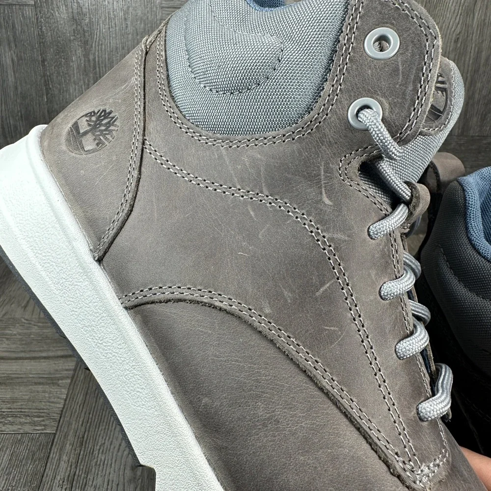 Timberland Graydon Chukka Men 9.5 Dark Grey Leather Sneaker Boot Casual NEW